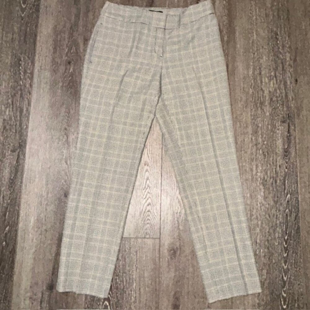 Black Label by Evan Picone Trouser Pants Womens Size 4 31x30 Black White